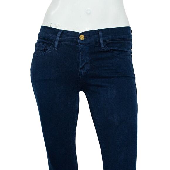 Frame Denim Women's Le Skinny de Jeanne Jeans Deep Blue Dive Size 25 - Picture 6 of 8